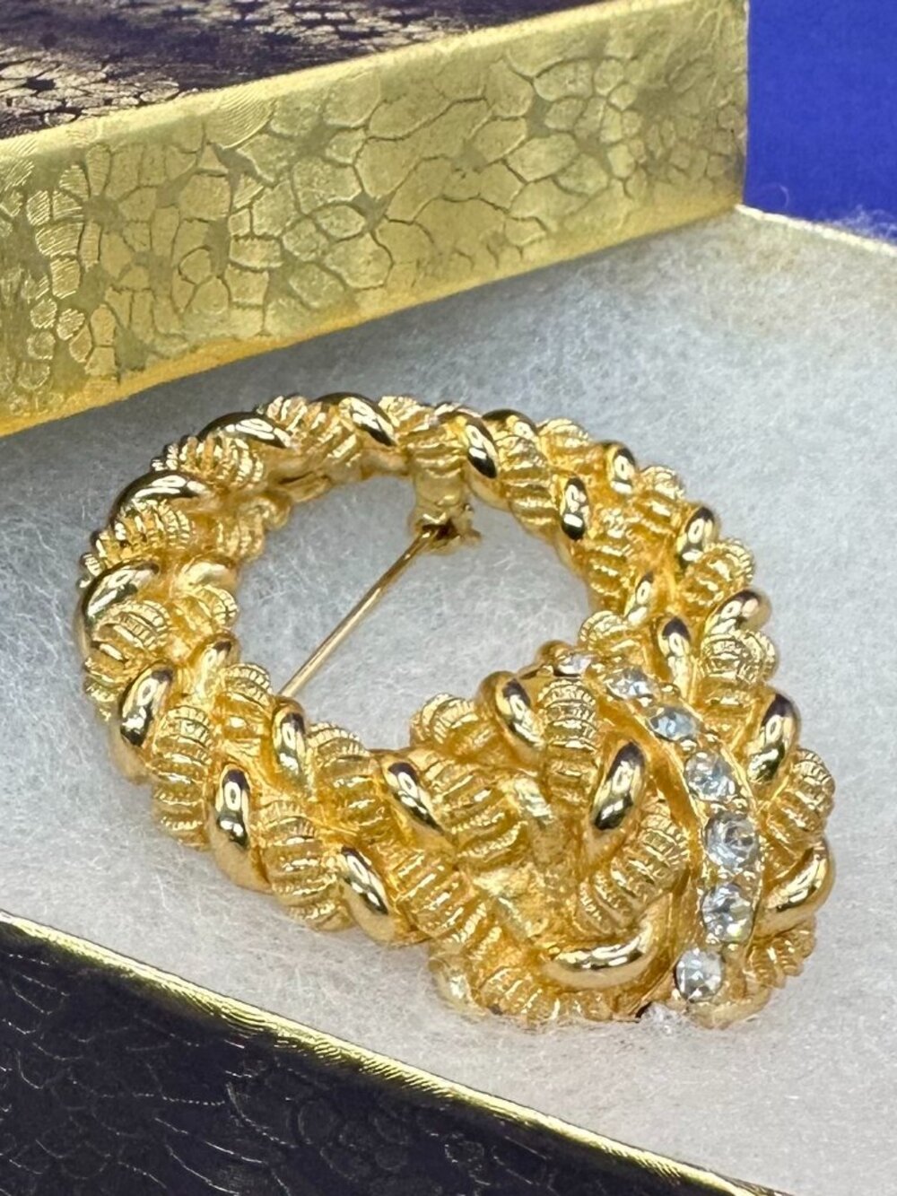 VTG Christian Dior Luxury Gold Plated Pin/Brooch